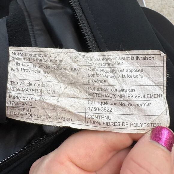 Lululemon Studio Softshell Wind Water-Resistant Jacket Black Size M - Picture 4 of 5